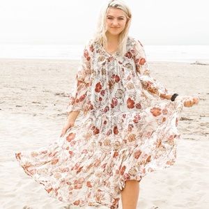 boho flower child dress